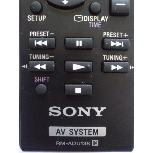 CONTROL REMOTO / SONY RM-ADU138 MODELO DAV-TZ140